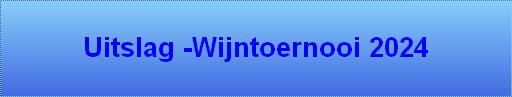 Uitslag -Wijntoernooi 2024